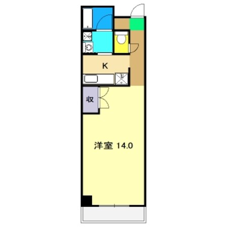 金子橋マンションの物件間取画像